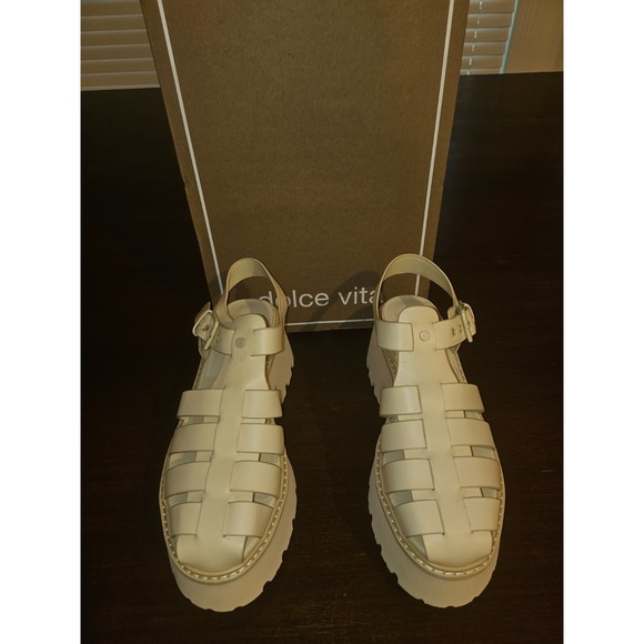 Dolce Vita Women's Lasly Tonal Light Yellow Platform Sandal Shoe, Size 8 NIB - Picture 6 of 7